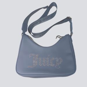 JUICY COUTURE Handbag Crossbody Adjustable Straps Inside Zipper Pocket Bling